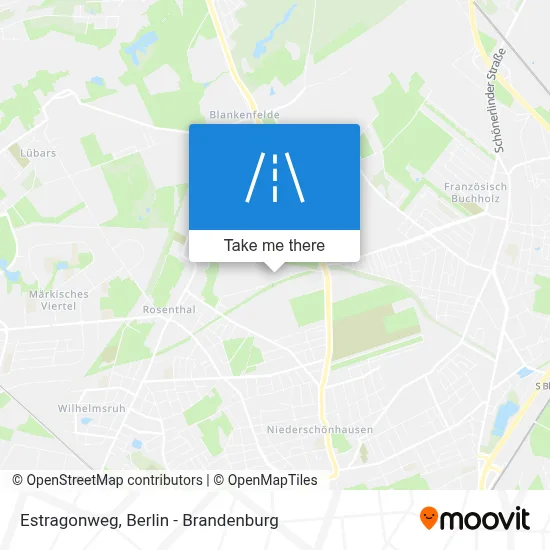 Estragonweg map