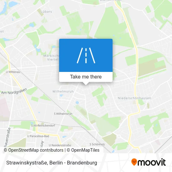 Карта Strawinskystraße