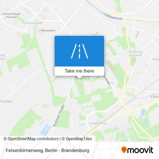 Felsenbirnenweg map