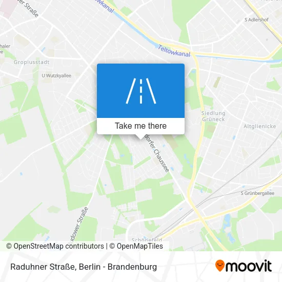Карта Raduhner Straße