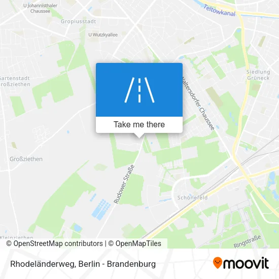 Карта Rhodeländerweg