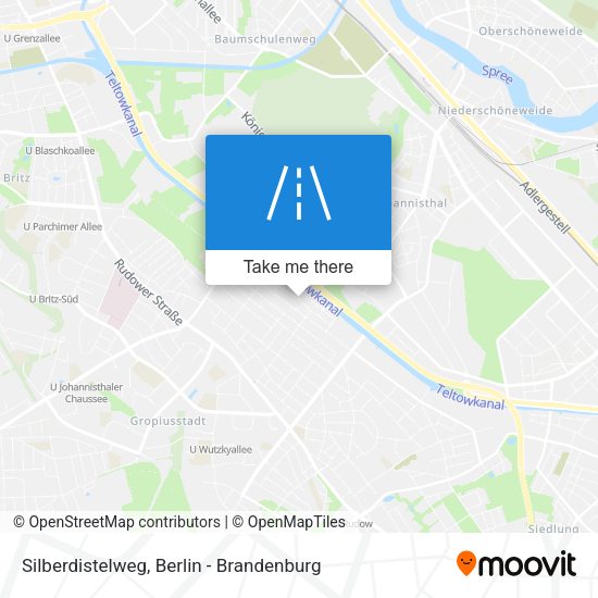 Silberdistelweg map
