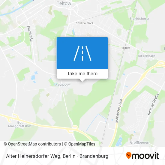 Alter Heinersdorfer Weg map