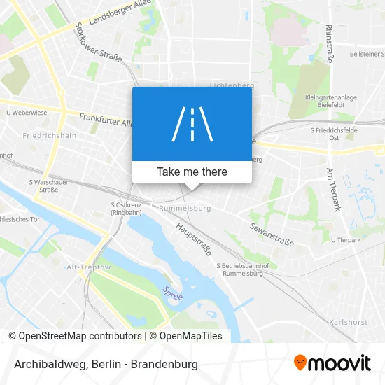 Archibaldweg map