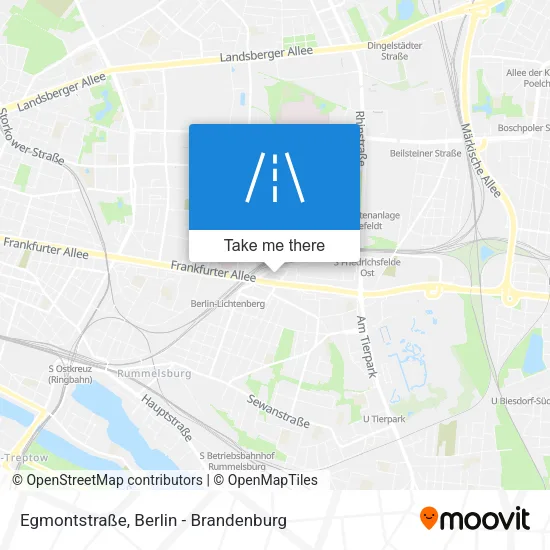 Карта Egmontstraße
