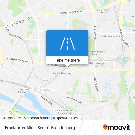 Frankfurter Allee map