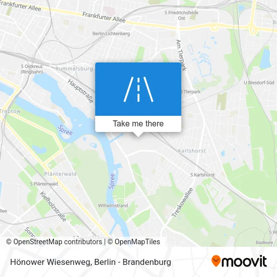 Карта Hönower Wiesenweg
