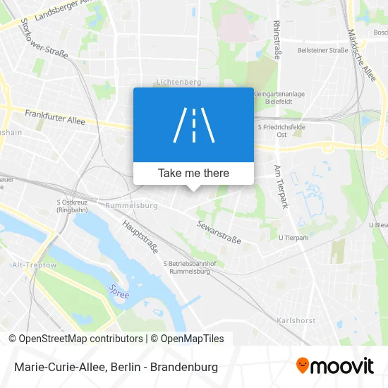 Marie-Curie-Allee map