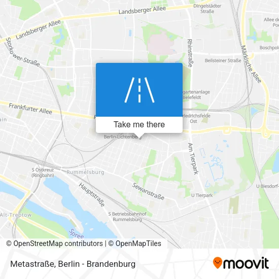 Карта Metastraße