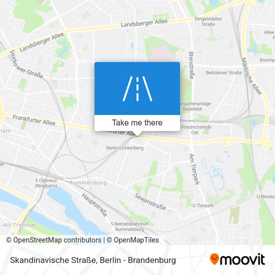 Skandinavische Straße map