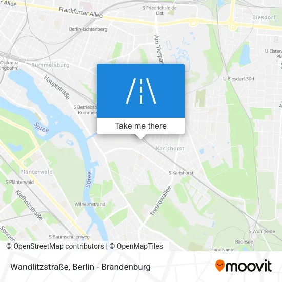 Карта Wandlitzstraße