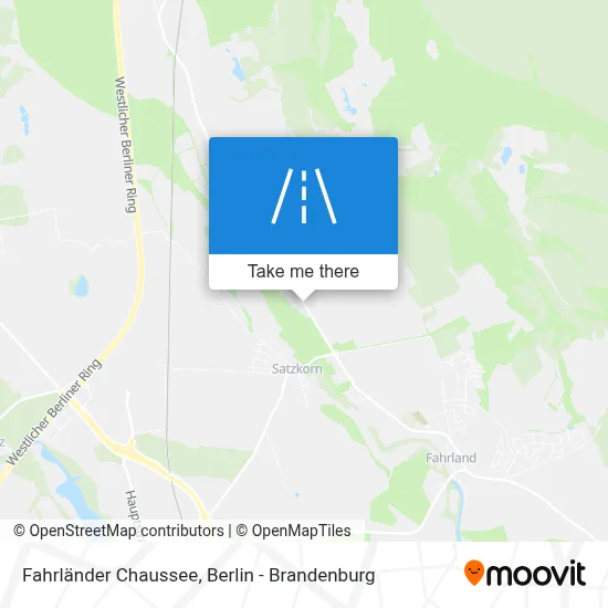 Fahrländer Chaussee map