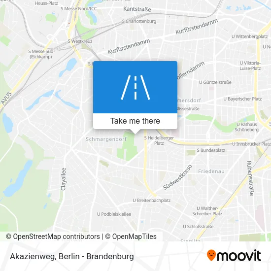 Карта Akazienweg