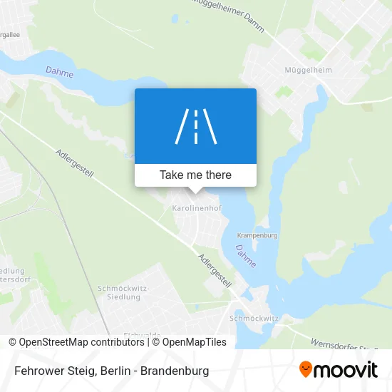 Fehrower Steig map