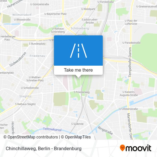 Chinchillaweg map