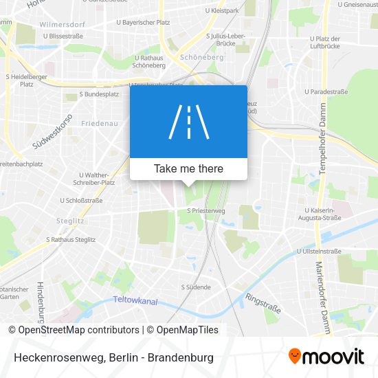 Heckenrosenweg map