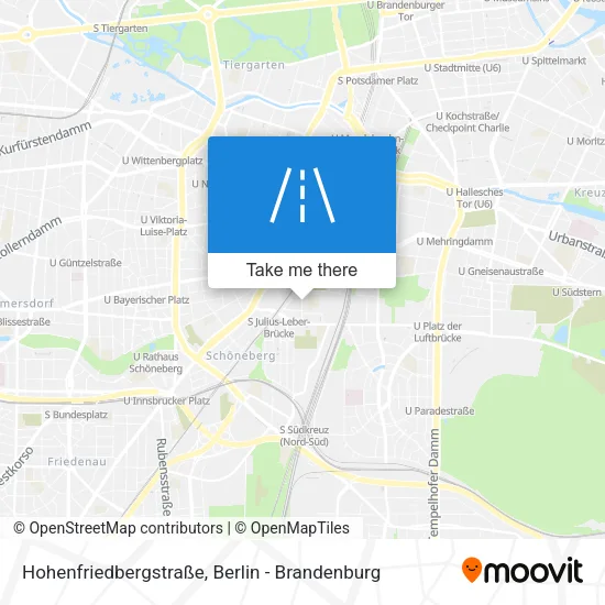 Карта Hohenfriedbergstraße