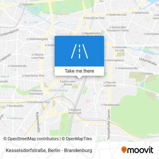 Карта Kesselsdorfstraße