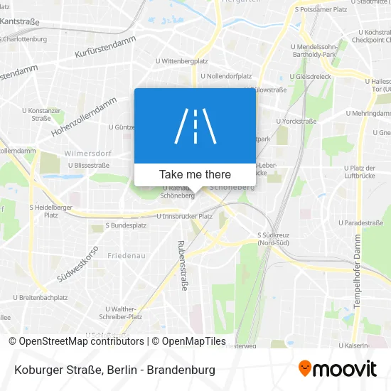 Карта Koburger Straße