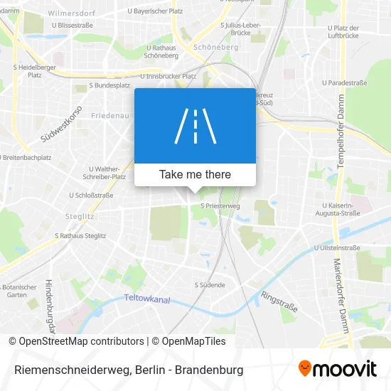 Riemenschneiderweg map