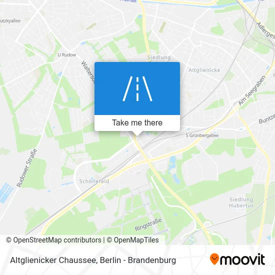 Altglienicker Chaussee map