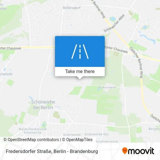 Карта Fredersdorfer Straße