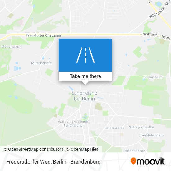 Fredersdorfer Weg map