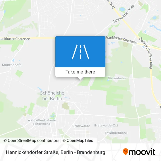 Карта Hennickendorfer Straße