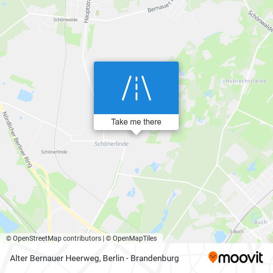 Alter Bernauer Heerweg map
