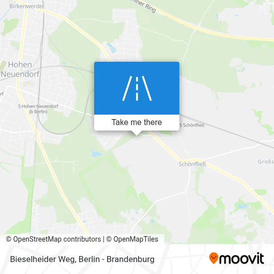 Bieselheider Weg map