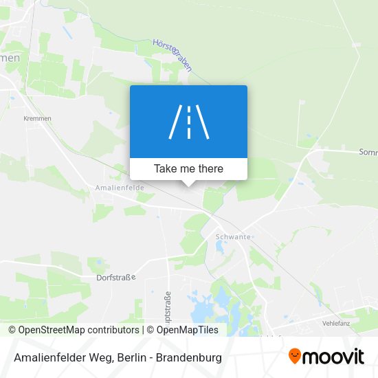 Amalienfelder Weg map