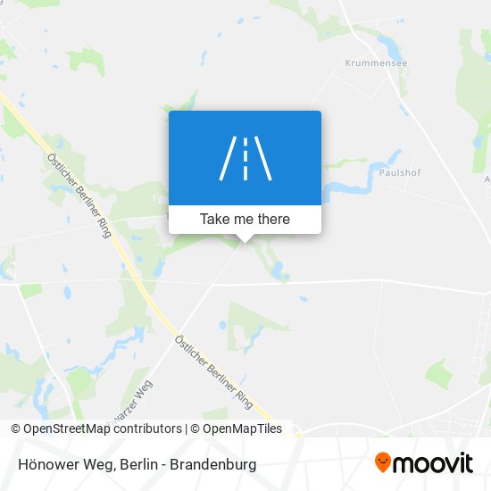Hönower Weg map