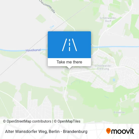 Карта Alter Wansdorfer Weg
