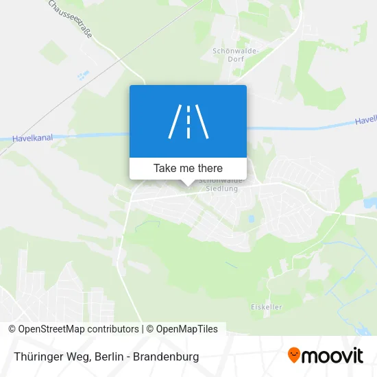 Карта Thüringer Weg