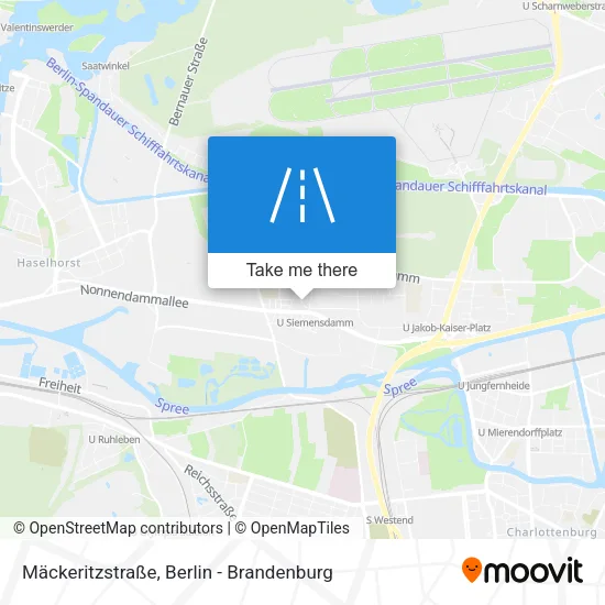 Карта Mäckeritzstraße