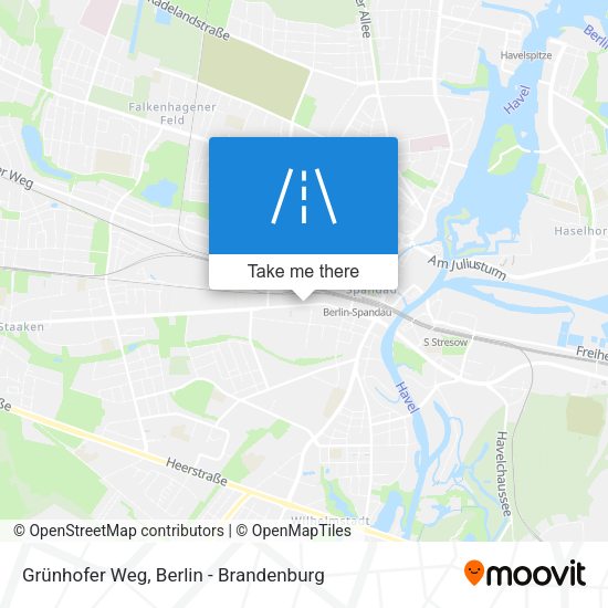 Grünhofer Weg map