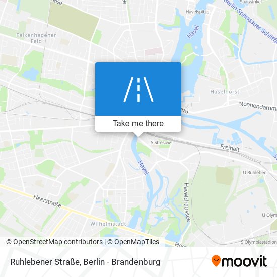 Ruhlebener Straße map