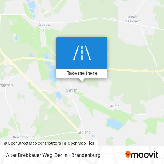 Alter Drebkauer Weg map