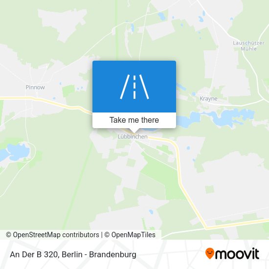 An Der B 320 map