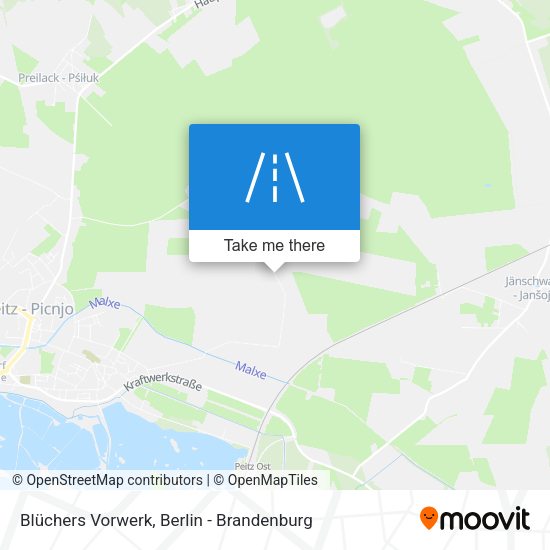 Blüchers Vorwerk map