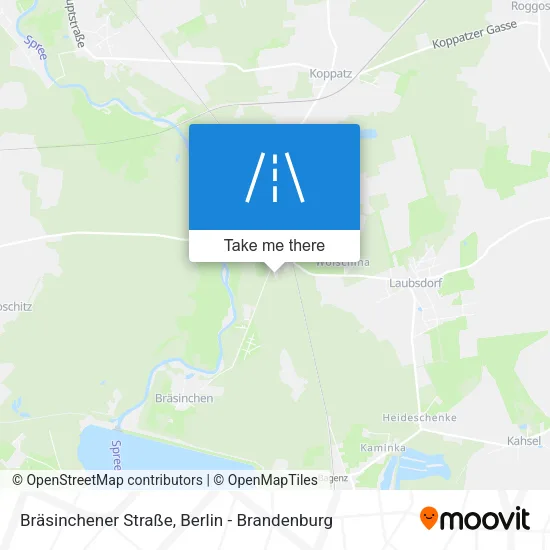 Карта Bräsinchener Straße