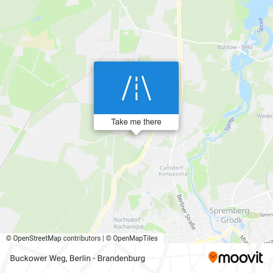 Buckower Weg map