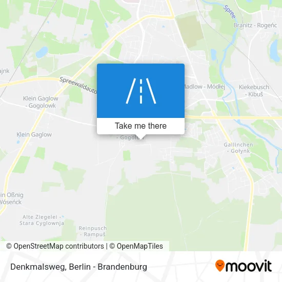 Denkmalsweg map