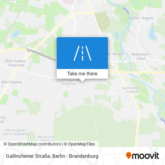 Карта Gallinchener Straße