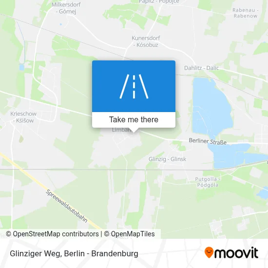 Glinziger Weg map