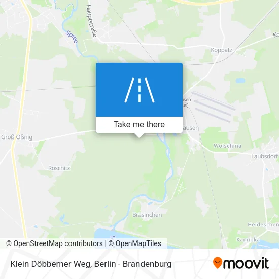 Klein Döbberner Weg map