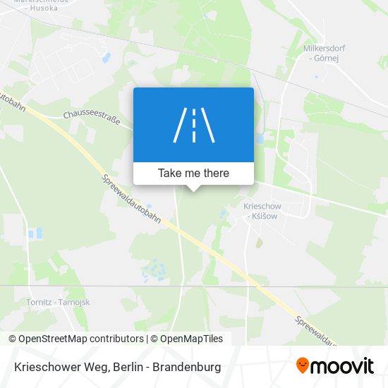 Krieschower Weg map