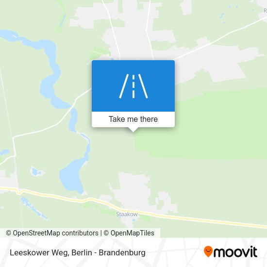 Leeskower Weg map