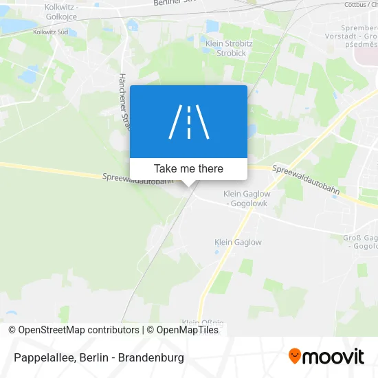 Карта Pappelallee