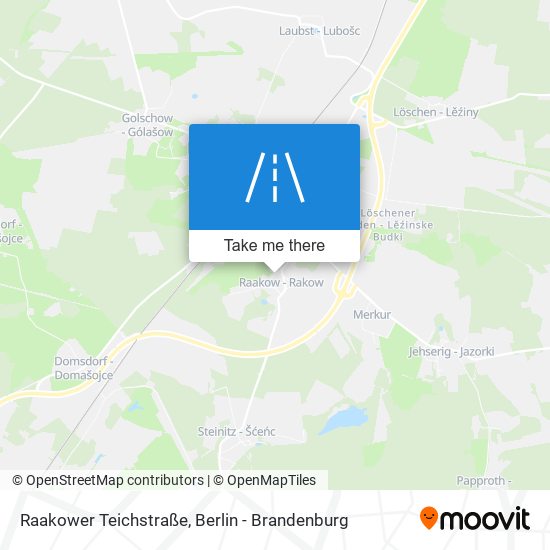 Raakower Teichstraße map
